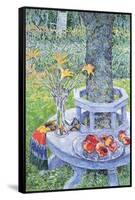 Mrs. Hassam's Garden-Childe Hassam-Framed Stretched Canvas