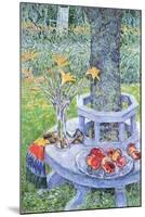 Mrs. Hassam's Garden-Childe Hassam-Mounted Art Print