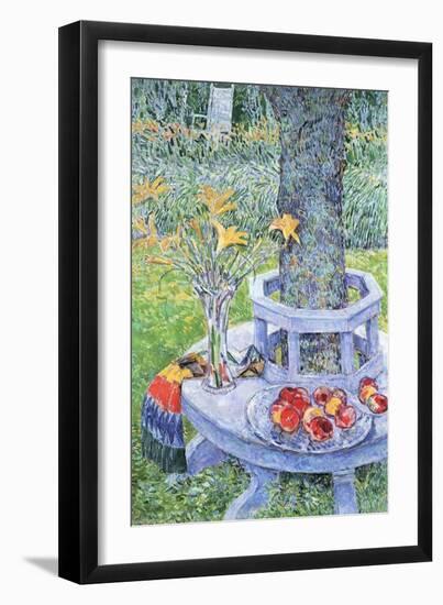 Mrs. Hassam's Garden-Childe Hassam-Framed Art Print