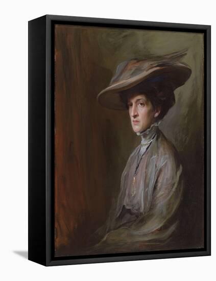 Mrs. Herbert Asquith, Later Countess of Oxford and Asquith, 1909-Philip Alexius De Laszlo-Framed Stretched Canvas