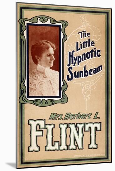 Mrs. Herbert L. Flint, American Hypnotist-Science Source-Mounted Giclee Print