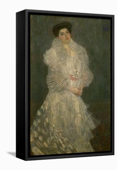 Mrs. Hermine Gallia-Gustav Klimt-Framed Stretched Canvas