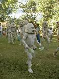 Mudmen from Asaro Parade as Ancestral Spirits, Papua New Guinea-Mrs Holdsworth-Laminated Photographic Print