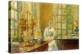 Mrs. Holley of Cos Cob, 1912-Childe Hassam-Stretched Canvas