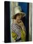 Mrs Hone in a Striped Dress, 1912-Sir William Orpen-Stretched Canvas