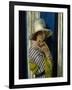 Mrs Hone in a Striped Dress, 1912-Sir William Orpen-Framed Giclee Print