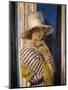 Mrs Hone in a Striped Dress, c.1912-Sir William Orpen-Mounted Premium Giclee Print