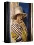 Mrs Hone in a Striped Dress, c.1912-Sir William Orpen-Stretched Canvas