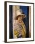 Mrs Hone in a Striped Dress-Sir William Orpen-Framed Giclee Print