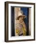 Mrs Hone in a Striped Dress-Sir William Orpen-Framed Giclee Print