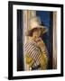 Mrs Hone in a Striped Dress-Sir William Orpen-Framed Giclee Print