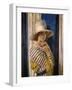 Mrs Hone in a Striped Dress-Sir William Orpen-Framed Giclee Print