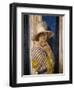 Mrs Hone in a Striped Dress-Sir William Orpen-Framed Premium Giclee Print