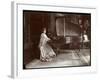 Mrs. I. M. Clark Seated at a Grand Piano, 1904-Byron Company-Framed Giclee Print