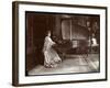 Mrs. I. M. Clark Seated at a Grand Piano, 1904-Byron Company-Framed Giclee Print