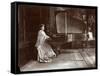 Mrs. I. M. Clark Seated at a Grand Piano, 1904-Byron Company-Framed Stretched Canvas