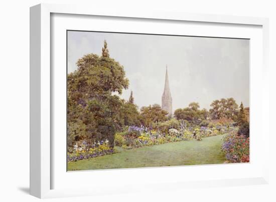 Mrs. Jacobs Garden-Ernest Arthur Rowe-Framed Giclee Print