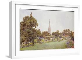 Mrs. Jacobs Garden-Ernest Arthur Rowe-Framed Giclee Print