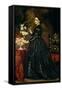 Mrs James Guthrie, c.1864-5-Frederick Leighton-Framed Stretched Canvas