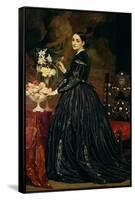 Mrs James Guthrie, c.1864-5-Frederick Leighton-Framed Stretched Canvas