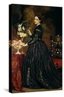 Mrs James Guthrie, c.1864-5-Frederick Leighton-Stretched Canvas