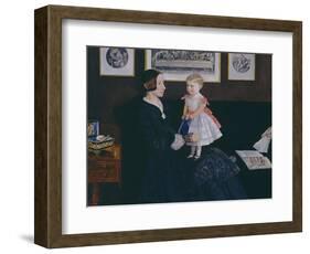 Mrs James Wyatt Jr and Her Daughter Sarah-John Everett Millais-Framed Giclee Print