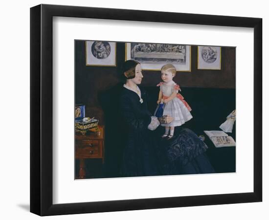 Mrs James Wyatt Jr and Her Daughter Sarah-John Everett Millais-Framed Giclee Print