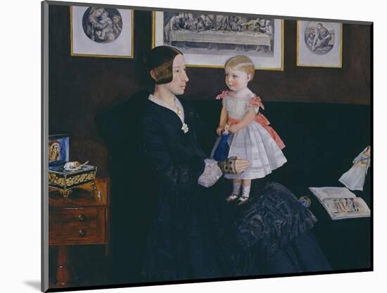 Mrs James Wyatt Jr and Her Daughter Sarah-John Everett Millais-Mounted Giclee Print