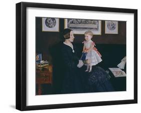 Mrs James Wyatt Jr and Her Daughter Sarah-John Everett Millais-Framed Giclee Print