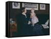 Mrs James Wyatt Jr and Her Daughter Sarah-John Everett Millais-Framed Stretched Canvas