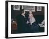 Mrs James Wyatt Jr and Her Daughter Sarah-John Everett Millais-Framed Giclee Print