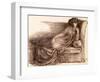 Mrs. Jane Morris Reclining on a Sofa-Dante Gabriel Rossetti-Framed Premium Giclee Print