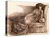 Mrs. Jane Morris Reclining on a Sofa-Dante Gabriel Rossetti-Stretched Canvas