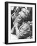 Mrs. Jeanne Martin Cisse, Wears Peace Symbol Earrings at the U.N. Security Council-null-Framed Premium Photographic Print