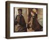 Mrs Jeantaud at the Mirror-Edgar Degas-Framed Giclee Print