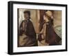 Mrs Jeantaud at the Mirror-Edgar Degas-Framed Giclee Print