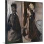 Mrs Jeantaud in the Mirror, C. 1875-Edgar Degas-Mounted Giclee Print