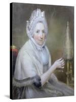 Mrs Jeremy Dixon of York (Pastel)-John Russell-Stretched Canvas