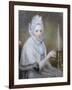 Mrs Jeremy Dixon of York (Pastel)-John Russell-Framed Giclee Print