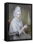 Mrs Jeremy Dixon of York (Pastel)-John Russell-Framed Stretched Canvas