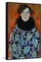 Mrs. Johanna Staude. Oil on canvas, unfinished (1917-1918) 70 x 55 cm.-Gustav Klimt-Framed Stretched Canvas