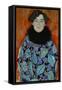 Mrs. Johanna Staude. Oil on canvas, unfinished (1917-1918) 70 x 55 cm.-Gustav Klimt-Framed Stretched Canvas