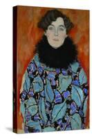 Mrs. Johanna Staude. Oil on canvas, unfinished (1917-1918) 70 x 55 cm.-Gustav Klimt-Stretched Canvas