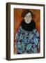 Mrs. Johanna Staude. Oil on canvas, unfinished (1917-1918) 70 x 55 cm.-Gustav Klimt-Framed Giclee Print