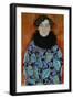 Mrs. Johanna Staude. Oil on canvas, unfinished (1917-1918) 70 x 55 cm.-Gustav Klimt-Framed Giclee Print