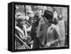 Mrs. John F. Kennedy During Her Tour of Pakistan-Art Rickerby-Framed Stretched Canvas