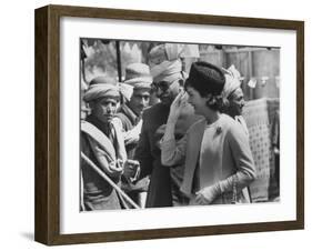 Mrs. John F. Kennedy During Her Tour of Pakistan-Art Rickerby-Framed Photographic Print