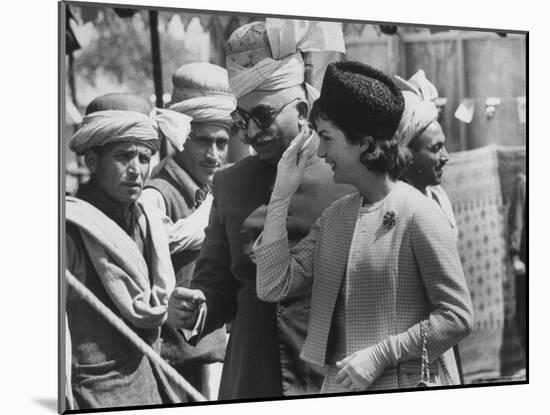 Mrs. John F. Kennedy During Her Tour of Pakistan-Art Rickerby-Mounted Photographic Print