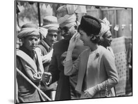 Mrs. John F. Kennedy During Her Tour of Pakistan-Art Rickerby-Mounted Photographic Print