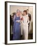 Mrs. John F. Kennedy, Wearing Long White Gown, Attending Reception in Canadian Capitol-null-Framed Premium Photographic Print